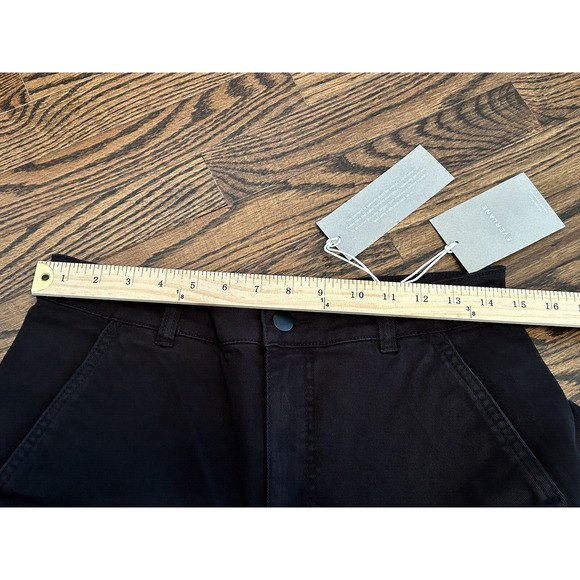 Everlane Womens Size 10 High Rise Utility Barrel Pants Black Minimalist NWT - Picture 6 of 8